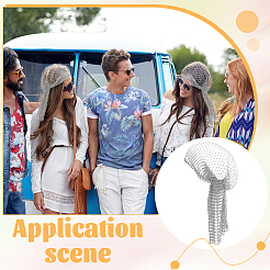 1 шт. полиэстеровые эластичные повязки на голову&nbsp;OHAR-FG0001-06C