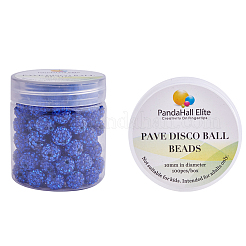 10мм диско шарик глина бисер сапфир проложить стразы прокладки круглые бусины RB-PH0003-10mm-10