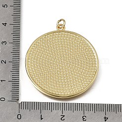 Natürliche Muschel Messing Anhänger&nbsp;KK-C262-11A-G
