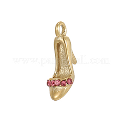Pendentifs en acier inoxydable 304 micro pavés de zircones cubiques transparentes&nbsp;STAS-OY012-46G