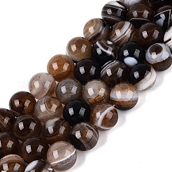 Agate à rayures naturelles/perles d'agate à bandes&nbsp;G-Q606-42B-D01