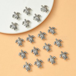 Сплавочные овальные бусины тибетского стиля  TIBEB-YW0001-24