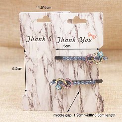 Дисплей картона карточки зажим волос CDIS-L005-04