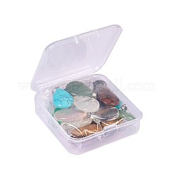 Каплевидный драгоценный камень кулоны G-PH0026-08