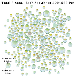 3 набор стеклянных полукруглых кабошонов&nbsp;GLAA-SC0002-63C