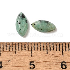 天然アフリカ産ターコイズ（ジャスパー）カボション  馬の目  8x4x2.5~3mm&nbsp;G-F772-01B-14