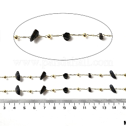 Цепочки из бисера ручной работы из натурального рутилового кварца CHC-F020-09G-18