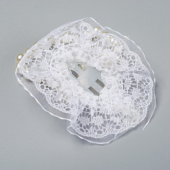 Пластиковые эластичные браслеты с имитацией жемчуга&nbsp;FIND-WH0043-78