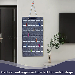 Войлочный подвесной органайзер для волос с когтями для женщин и девочек&nbsp;AJEW-WH0596-113B-01