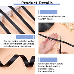 Плоским пу кожаный шнур&nbsp;DIY-WH0656-51B