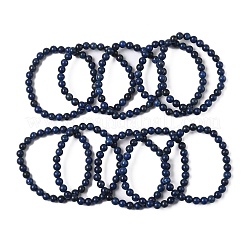 Природные лазурит бисерные браслеты простирания BJEW-D446-B-41