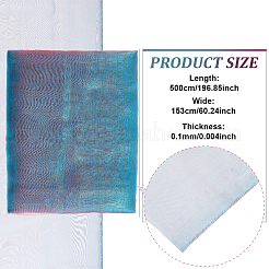 Zweifarbiger Polyester-Organzastoff&nbsp;DIY-WH0683-41B