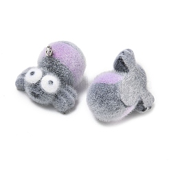 Флокированные подвески из непрозрачной смолы&nbsp;RESI-F064-A11