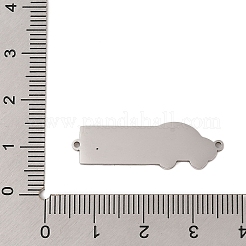 Подвески для автомобильных разъемов из нержавеющей стали 304 с эмалью светло-голубого цвета&nbsp;STAS-P377-13P-C