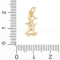 Pendentifs en laiton zircon cubique transparent&nbsp;KK-D258-40G-04