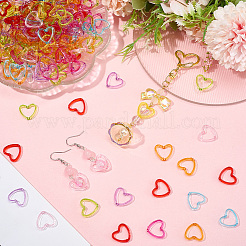 300шт прозрачные акриловые рамки для бусин&nbsp;TACR-SP0001-31