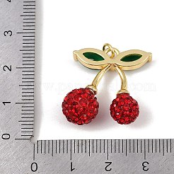 Ottone micro spianare pendenti zirconi&nbsp;KK-H072-12G-01