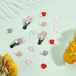 60 шт. грибовидные смоляные украшения для дома и кабошоны DJEW-OC0001-10