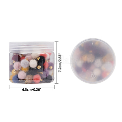 Подвески из искусственного меха норки WOVE-PH0001-15