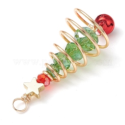 Подвески из латуни и стекла PALLOY-JF02991-03