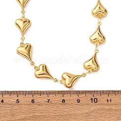 Ожерелья из нержавеющей стали 304 в форме сердца для женщин&nbsp;NJEW-G178-02G-02