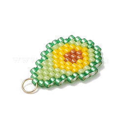 Anhänger aus Glasperlen mit Fruchtmotiven&nbsp;PALLOY-MZ01357-04