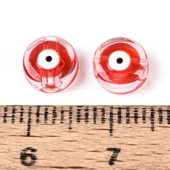 Печатные прозрачные акриловые бусины&nbsp;TACR-T030-22F