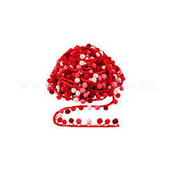 6.5 ярд полиэстеровых лент с кисточками в виде шариков-помпонов градиентного цвета DIY-GA0006-95D