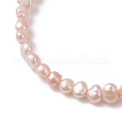 Браслеты из натуральных пресноводных жемчугов для женщин&nbsp;BJEW-JB13067