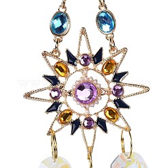 Стеклянный конус восьмиугольник окно висит ловцы солнца&nbsp;LS-HJEW-B006-02A