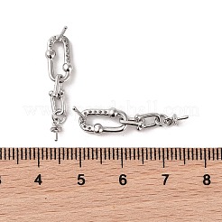 Фурнитура для серег из латуни с кубическим цирконием&nbsp;LS-KK-B087-07P