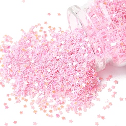 輝くネイルアートグリッター 90g  マニキュアスパンコール  キラキラネイルスパンコール  スター  ピンク  2.5x2.5x0.3mm&nbsp;MRMJ-FS0001-04D