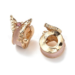 Perles européennes en alliage avec strass&nbsp;FIND-Q115-02G