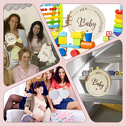 Круглая со словом «Эй DIY-WH20002-58B