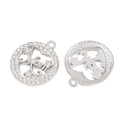 Legierung mit Kristall-Strass-Anhängern&nbsp;FIND-C095-07P