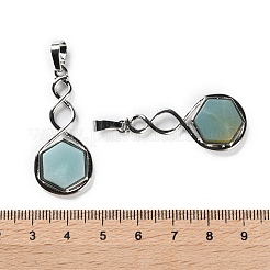 Подвески из натуральных цветов амазонита&nbsp;G-F777-05P-09