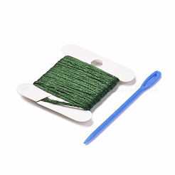 DIYスターウィンドチャイム作成キット  1個の木板入り  1枚のカードの綿糸と1本のプラスチックの編み針  クラフトを描く子供たちのために  ミックスカラー  糸と針：ランダムな色&nbsp;DIY-A029-09