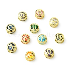 Латунные микро проложить кубических циркония шарики прокладки&nbsp;KK-CJC0015-21G