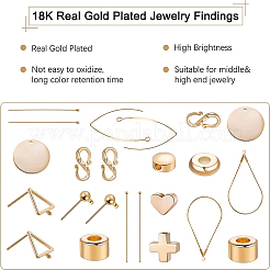 Латуни Переключить застежками KK-BC0004-05G