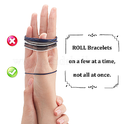 48шт. набор браслетов-пружинок 4-х цветов BJEW-BC0001-12