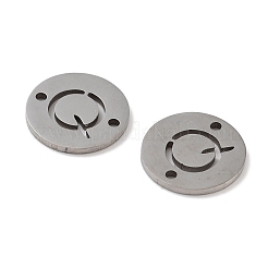 Maillons plats creux ronds en acier inoxydable 201 anti-ternissement&nbsp;FIND-R149-03O-P