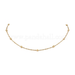304 Edelstahl-Kugel-Singapur-Kettenhalsketten&nbsp;NJEW-JN05168