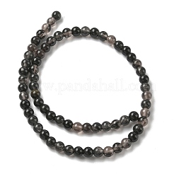 Натуральные ледяные обсидиановые бусинки&nbsp;G-P590-A03-6mm-02