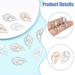15 Stück 3 Farben 304 Edelstahl-Anschluss-Charms&nbsp;STAS-YW0011-28