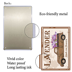 Старинный металлический оловянный знак AJEW-WH0157-082