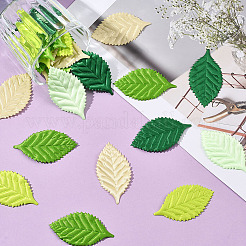 200 шт. аксессуары для украшения из полиэстера в виде листа&nbsp;DIY-SP0006-22