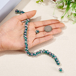 1 brin de perles rondelles artisanales en verre filé à la main&nbsp;LAMP-TA0002-72F