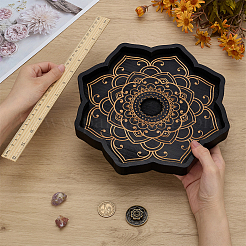 2 шт. 2 стиля держатель для курильницы из латуни и сосны AJEW-FH0006-22