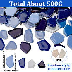 Azulejos de mosaico de porcelana de 500 g con cabujones&nbsp;DIY-SP0007-75