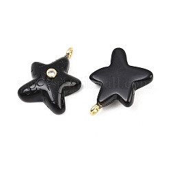 Natürlichen Obsidian Anhänger&nbsp;G-H353-01G-03